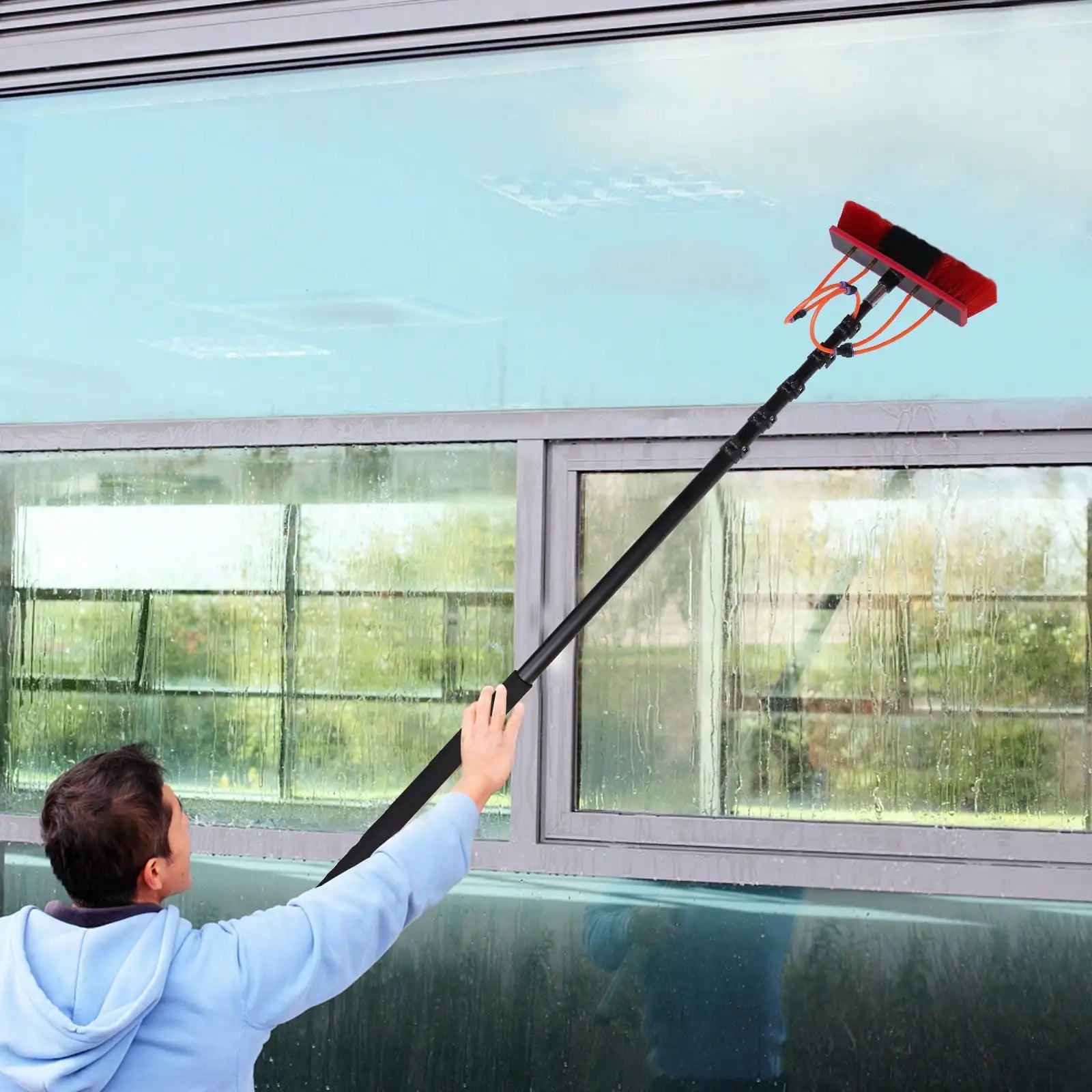 20ft Water Fed Brush Window Cleaner System