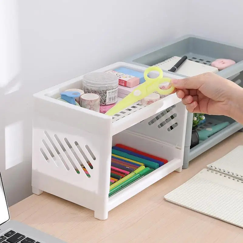 Desktop Storage Rack | Dorm Desk + Aesthetic Organizer