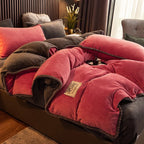 Soft Solid Color Milk Velvet Duvet Cover