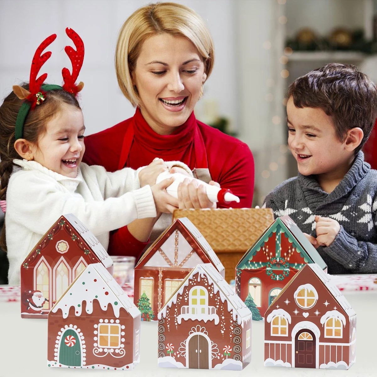 Christmas Gingerbread House Candy Box - Festive Home Decor