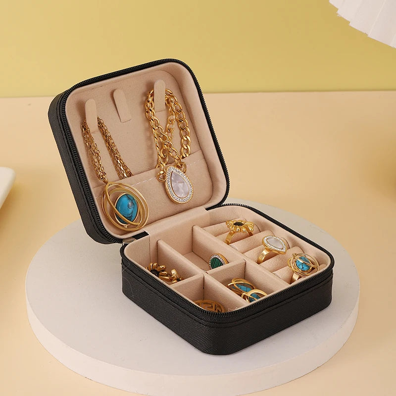 Portable Jewelry Storage Organizer Case for Travel