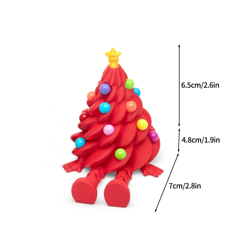 3D Printed Christmas Ornament Santa and Snowman
