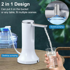 Automatic Electric Water Pump for 19L Bottles - USB Rechargeable