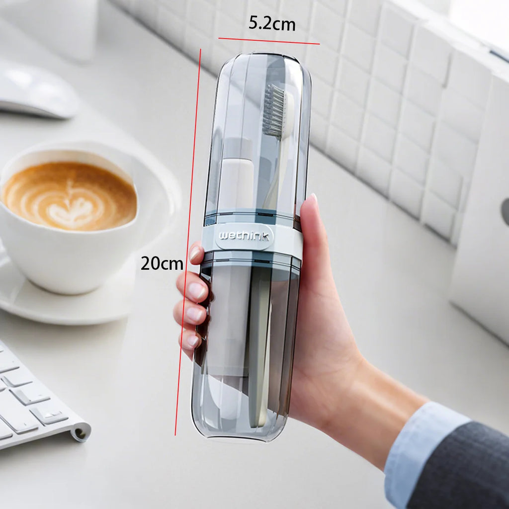 Portable Toothbrush and Toothpaste Holder for Travel