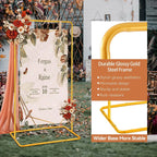 Heavy Duty Wedding Welcome Sign Stand with Leather Straps
