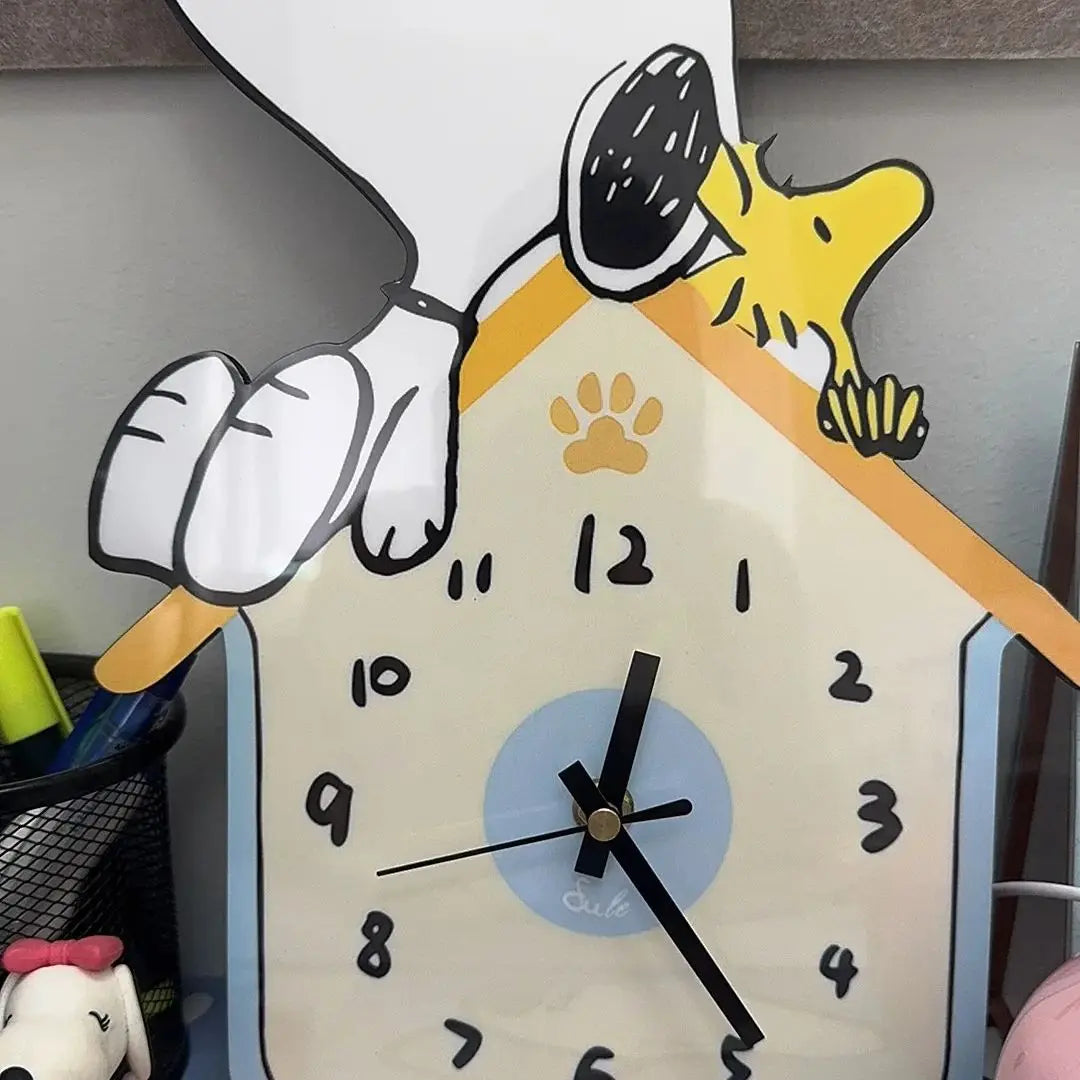 Kawaii Cartoon Snoopy Wall Clock for Home Decor