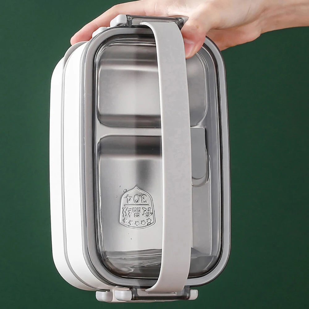 Leak Proof Stainless Steel Bento Lunch Box - 3 Layers