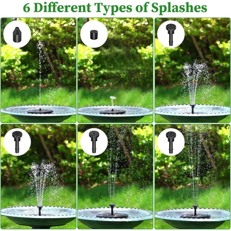Solar Fountain Pump with 2.5W Eco-Friendly Panel