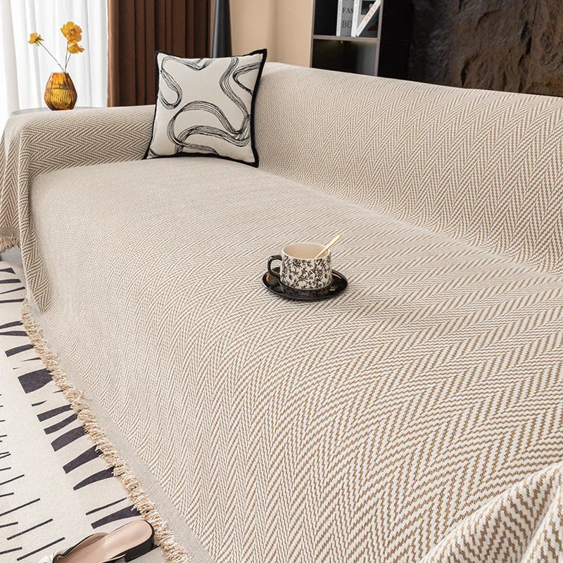Stylish Chenille Sofa Cover - Elegant Furniture Protector