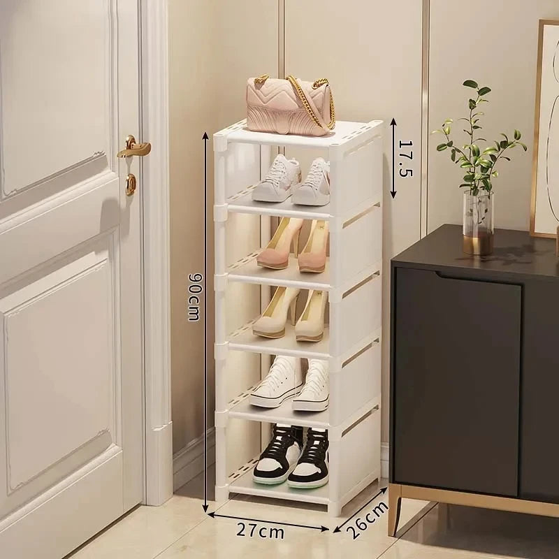 Stackable Corner Shoe Organizer - Space Saving Shoe Rack
