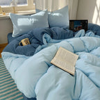 4-Piece Cotton Bedding Set - Duvet Cover & Pillowcases