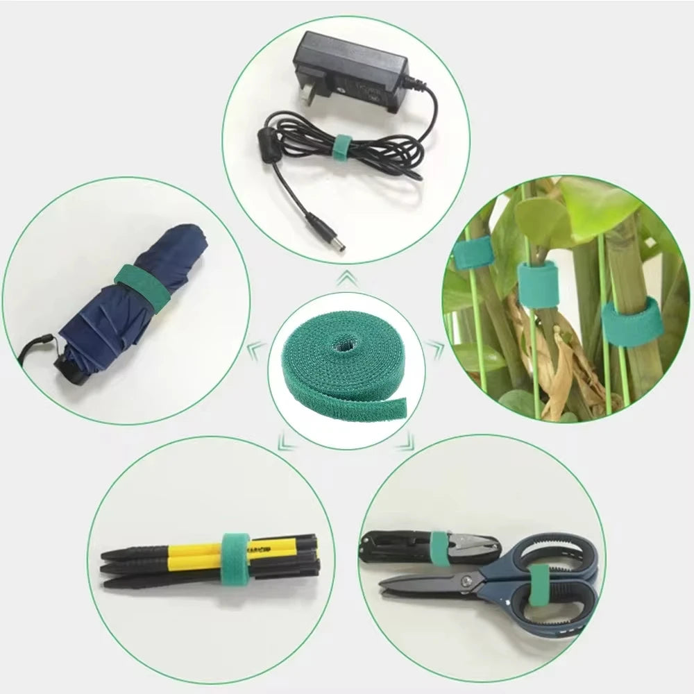 Durable 5M Reusable Nylon Plant Ties for Gardening Support