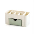 Acrylic Makeup Organizer with Drawer | Dorm Vanity Box | Aesthetic Green/Blue/Pink