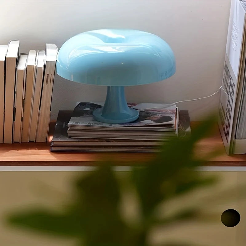 Mushroom LED Table Lamp | Small Apartment Nightlight + Retro Vibes