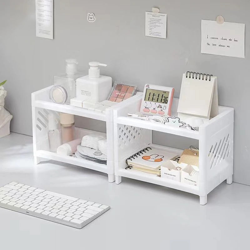 Desktop Storage Rack | Dorm Desk + Aesthetic Organizer