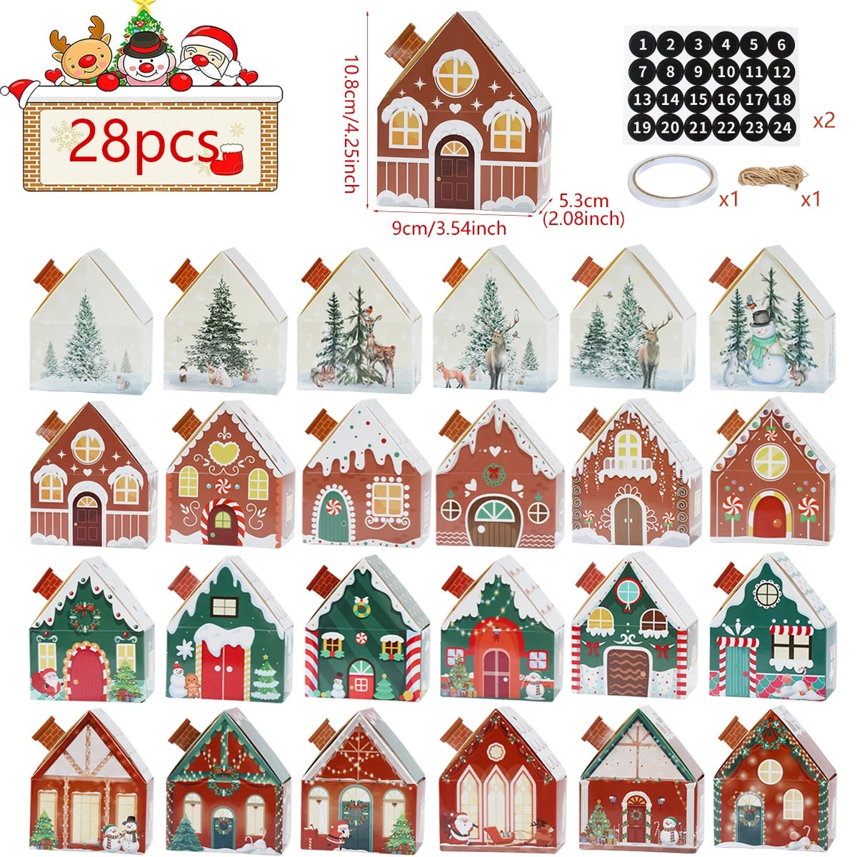 Christmas Gingerbread House Candy Box - Festive Home Decor