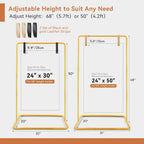 Heavy Duty Wedding Welcome Sign Stand with Leather Straps