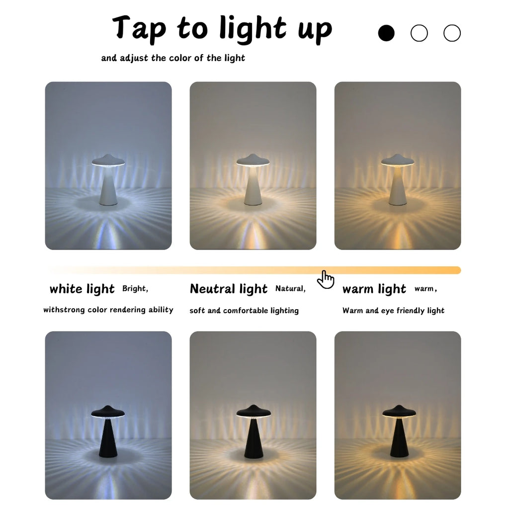 Mushroom LED Desk Lamp | Bedroom & Desk Aesthetic