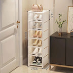 Stackable Corner Shoe Organizer - Space Saving Shoe Rack