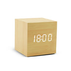 Voice Control LED Wooden Alarm Clock - USB/AAA Powered