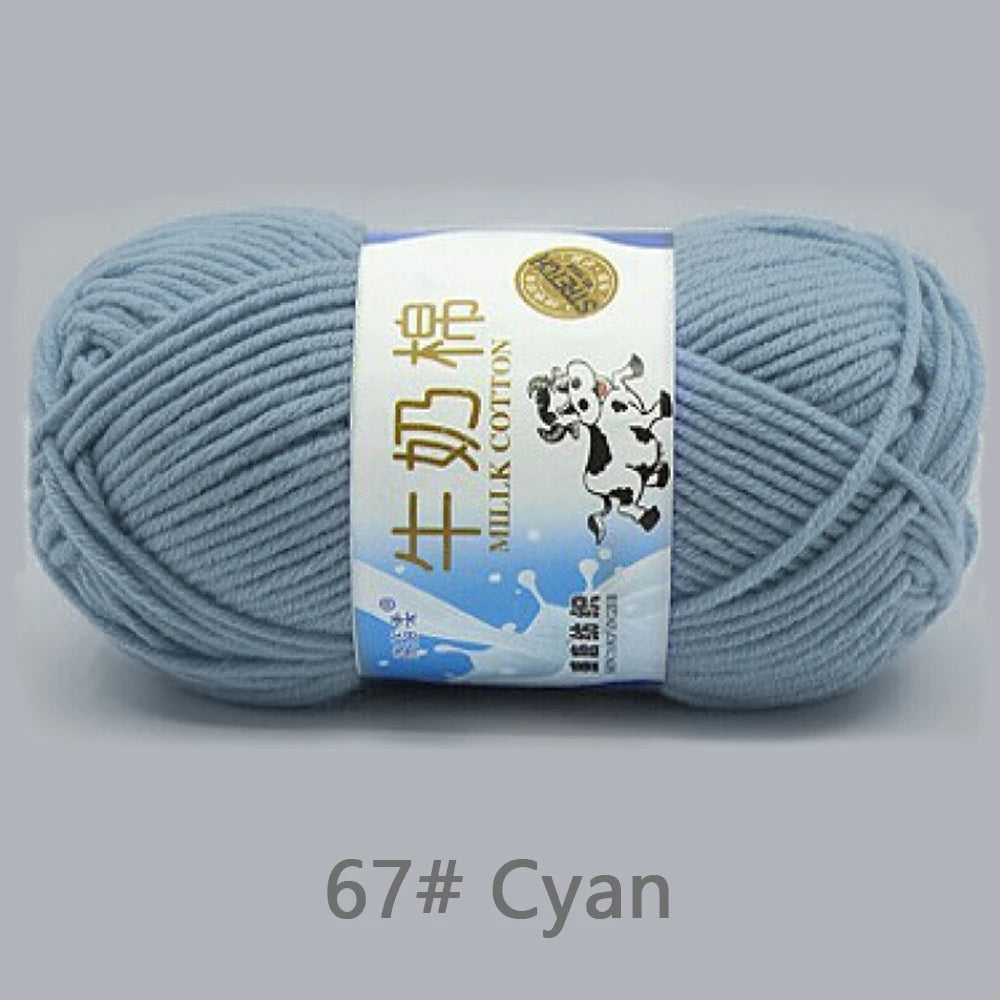 Soft Milk Cotton Yarn for Baby Sweaters & Scarves