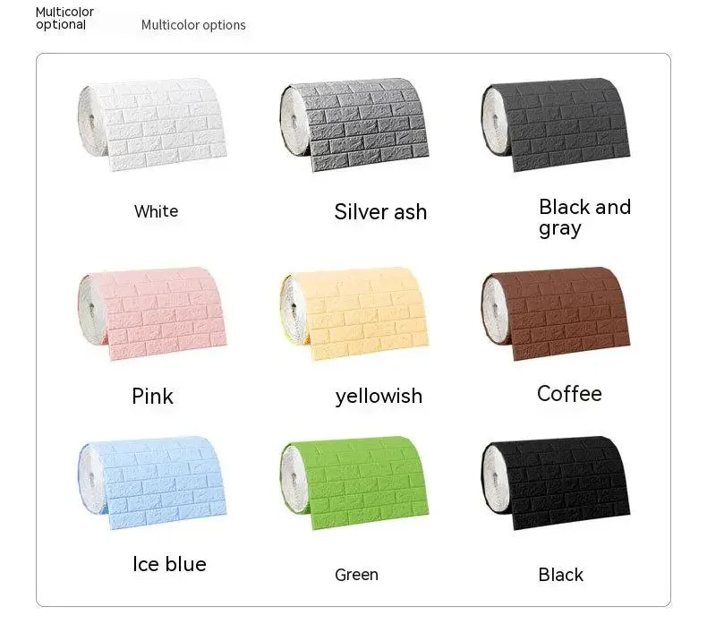 3D Brick Foam Wallpaper - Stylish Wall Decor