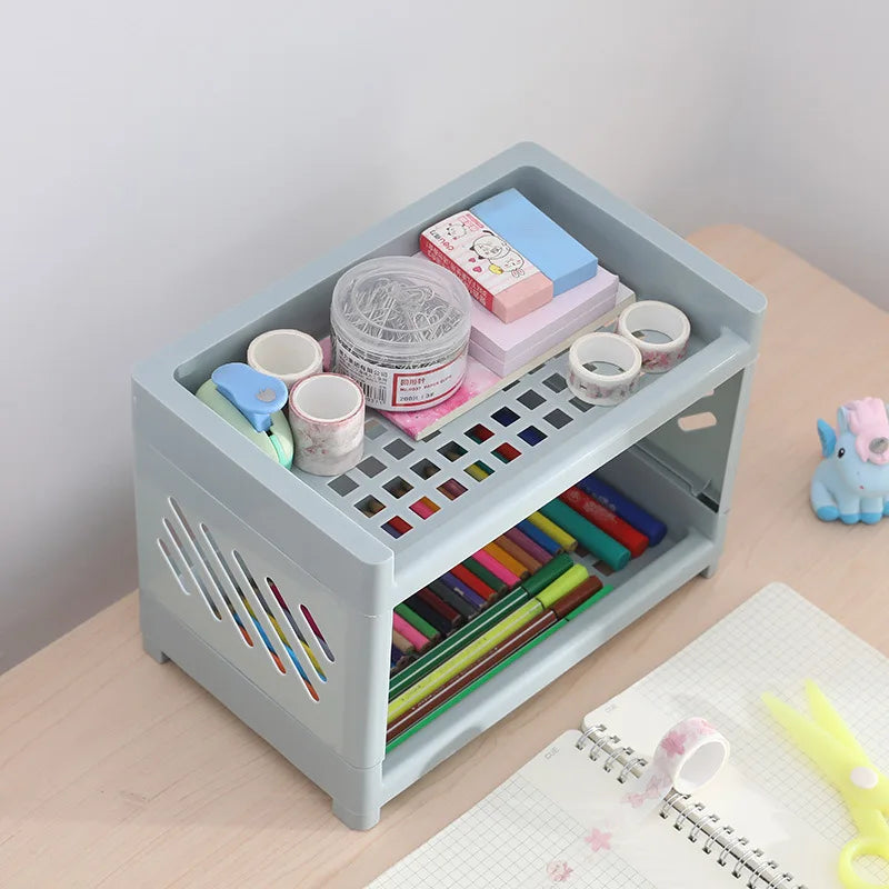 Desktop Storage Rack | Dorm Desk + Aesthetic Organizer