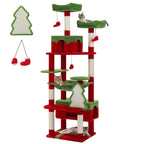 Large Cat Tree with Hammock & Scratching Posts for Indoor Cats