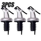 Leak-proof Oil Bottle Stopper and Pourer Set