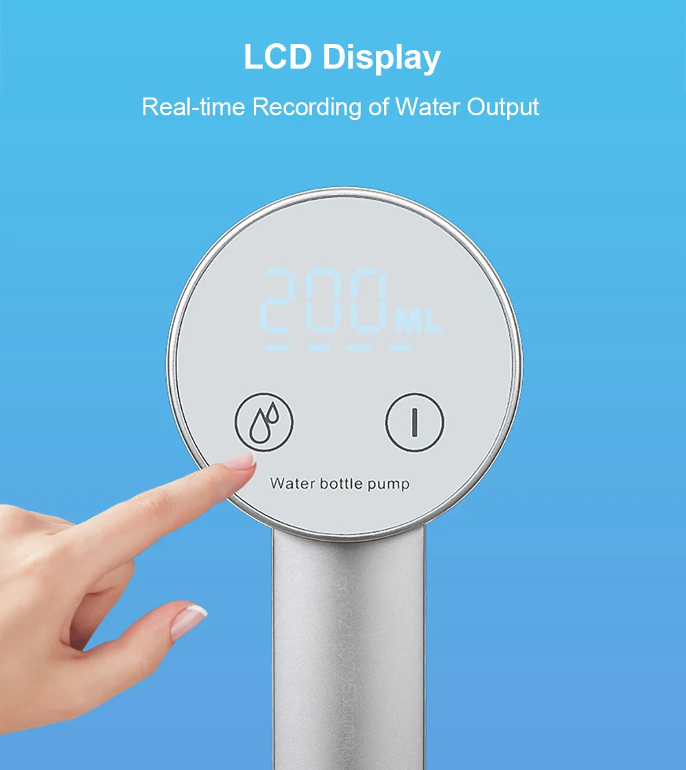 Automatic Electric Water Pump for 19L Bottles - USB Rechargeable