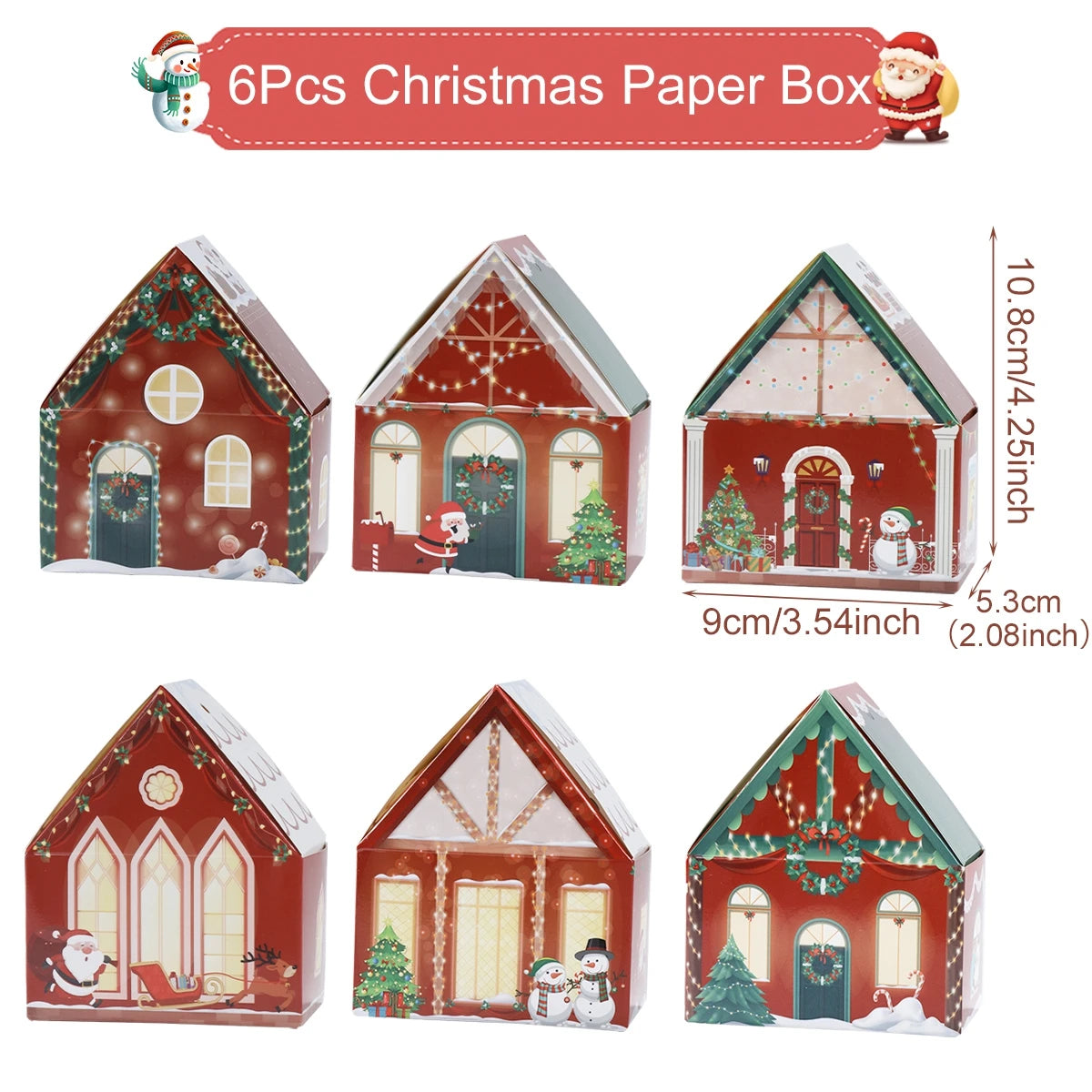 Christmas Gingerbread House Candy Box - Festive Home Decor