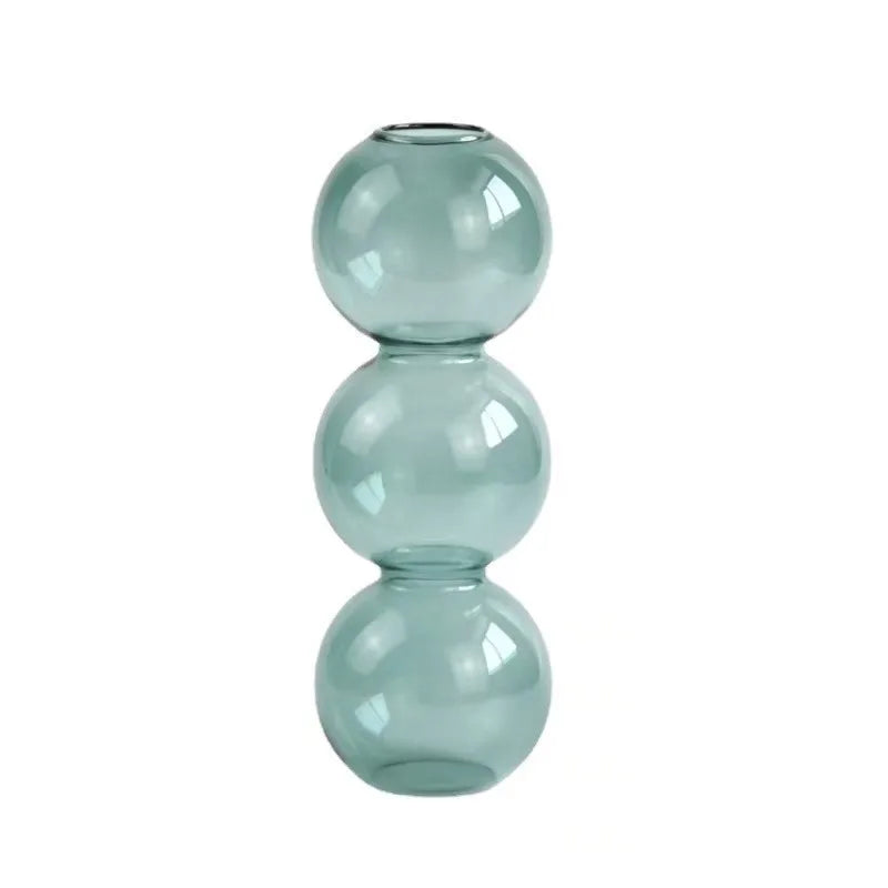 Nordic Bubble Glass Vase - Elegant Hydroponic Planter