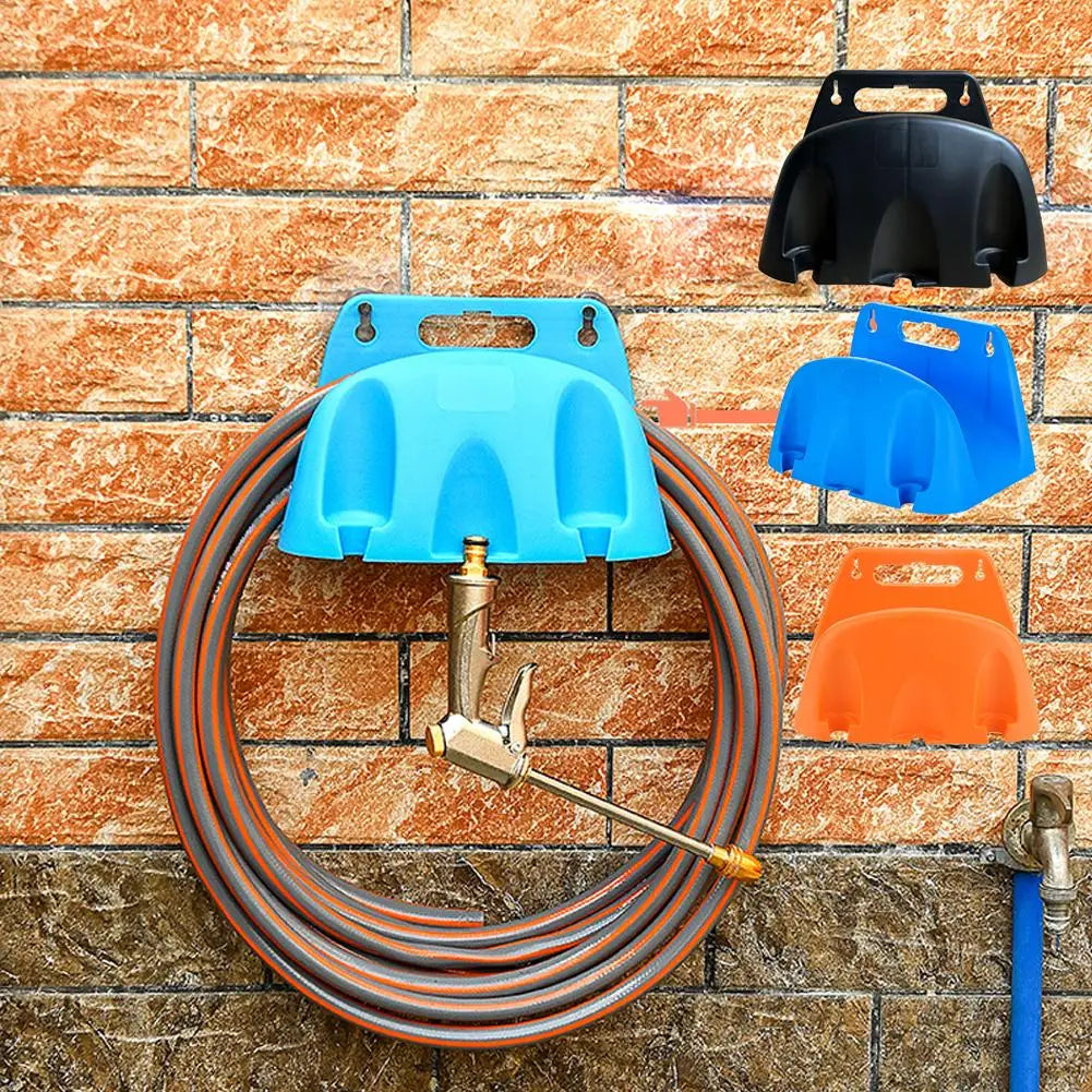 Space-Saving Wall Mounted Garden Hose Organizer