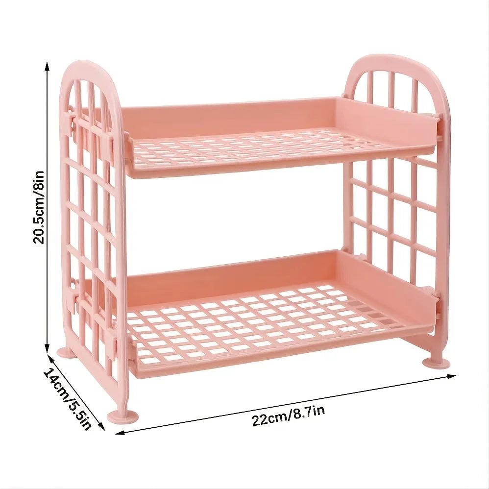 Desktop Storage Rack | Dorm Desk + Aesthetic Organizer