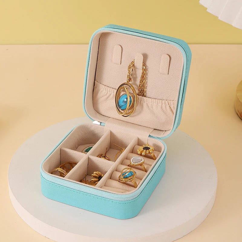 Portable Jewelry Storage Organizer Case for Travel