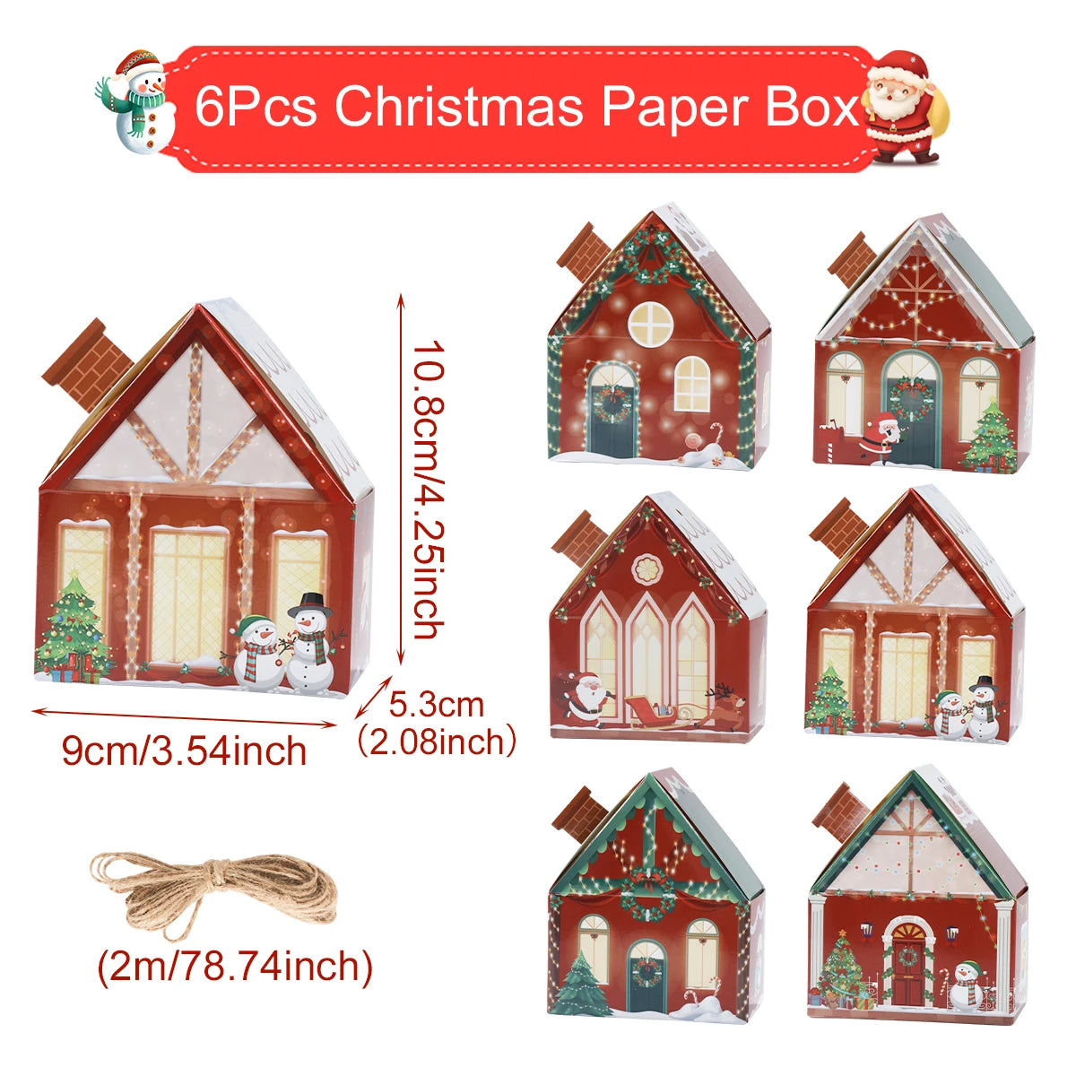 Christmas Gingerbread House Candy Box - Festive Home Decor