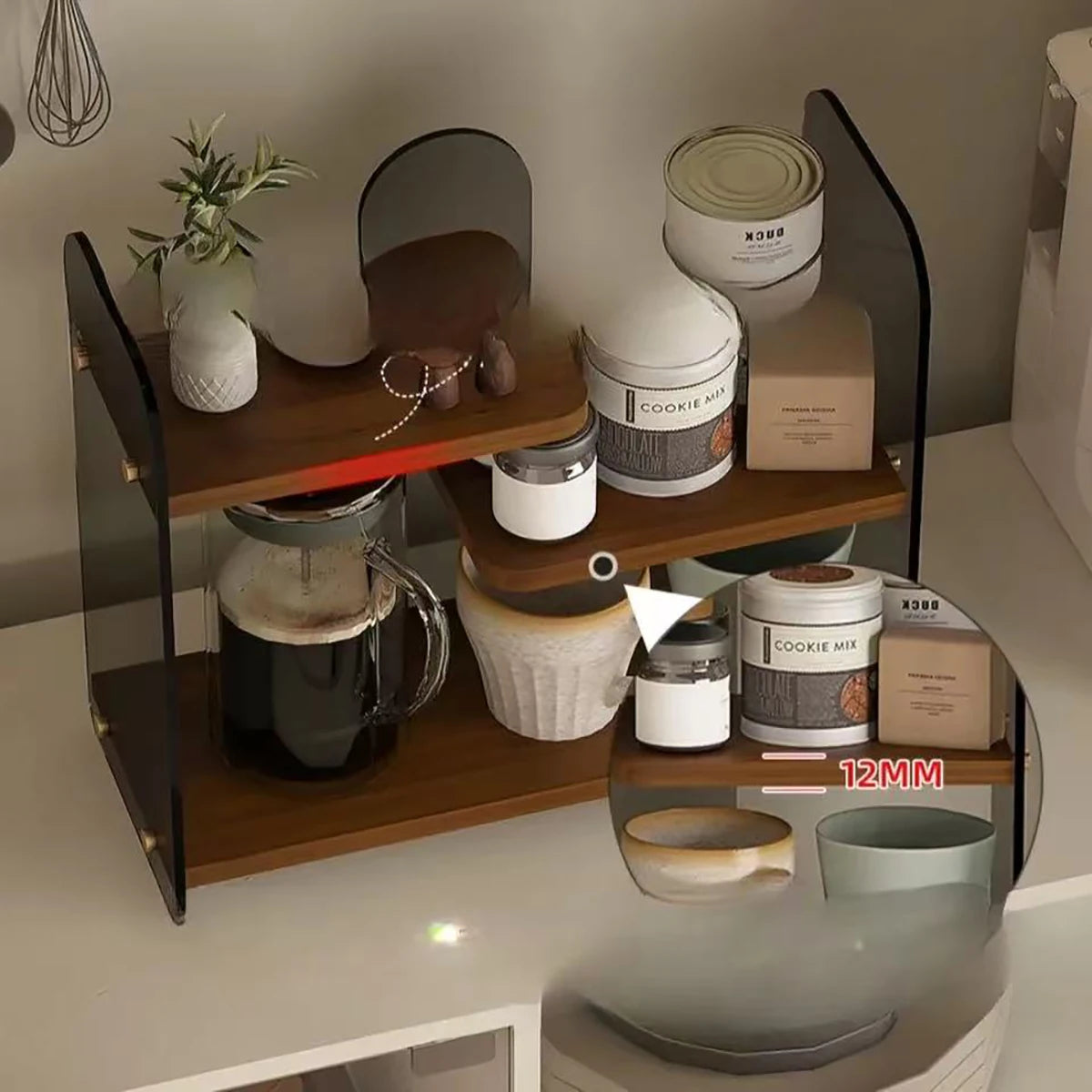 Makeup Organizer | Dorm Desk Aesthetic Storage Shelf