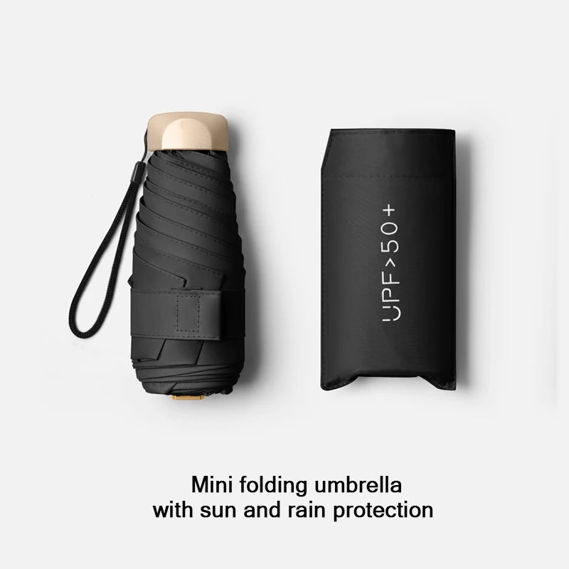 Compact Mini Umbrella with UV Protection - Lightweight & Convenient