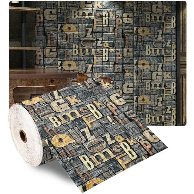 3D Brick Foam Wallpaper - Stylish Wall Decor