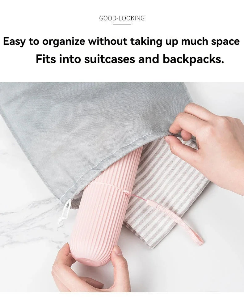 Portable Toothbrush and Toothpaste Holder for Travel