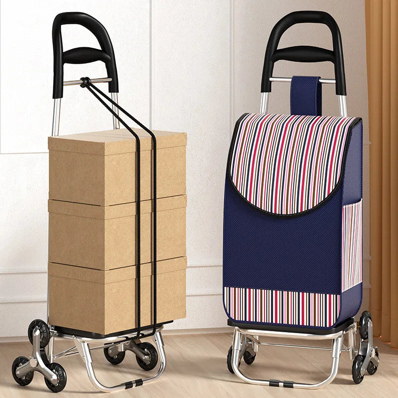 Portable Folding Grocery Shopping Cart for Stairs