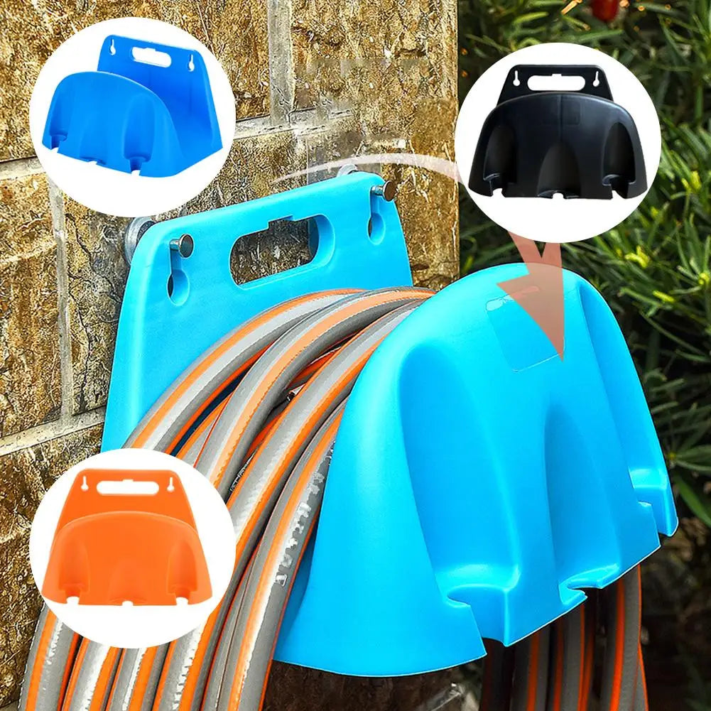 Space-Saving Wall Mounted Garden Hose Organizer
