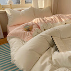 4-Piece Cotton Bedding Set - Duvet Cover & Pillowcases