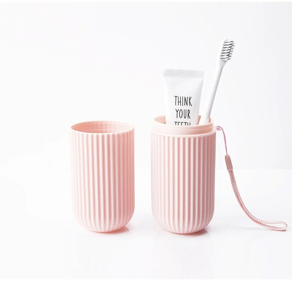 Portable Toothbrush and Toothpaste Holder for Travel