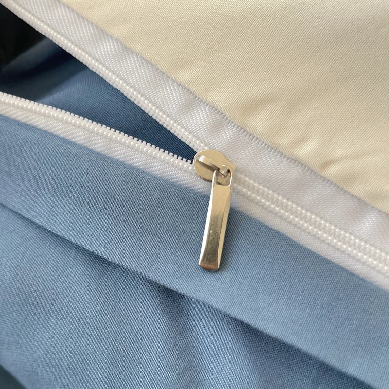 4-Piece Cotton Bedding Set - Duvet Cover & Pillowcases