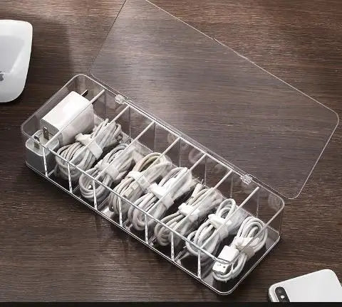 Dust Proof Cable Storage Box for Organizing Cords