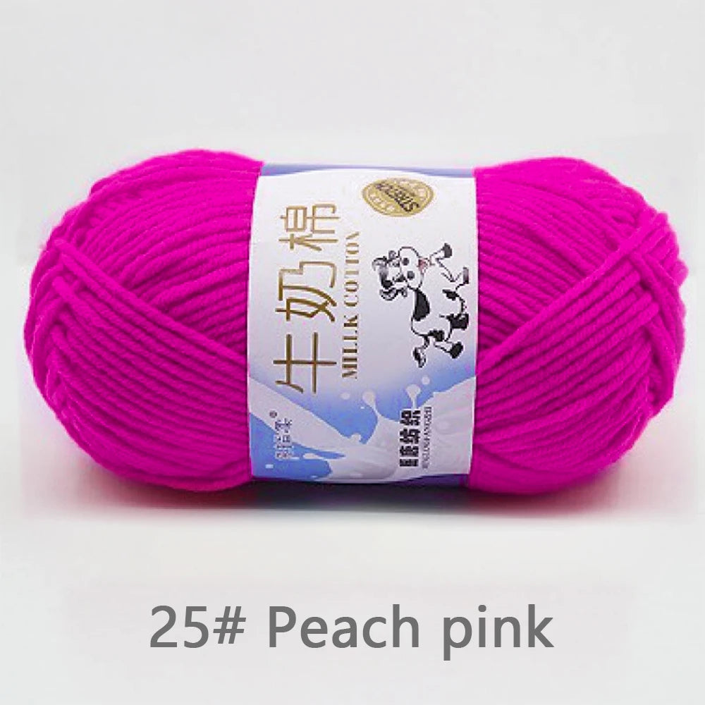 Soft Milk Cotton Yarn for Baby Sweaters & Scarves