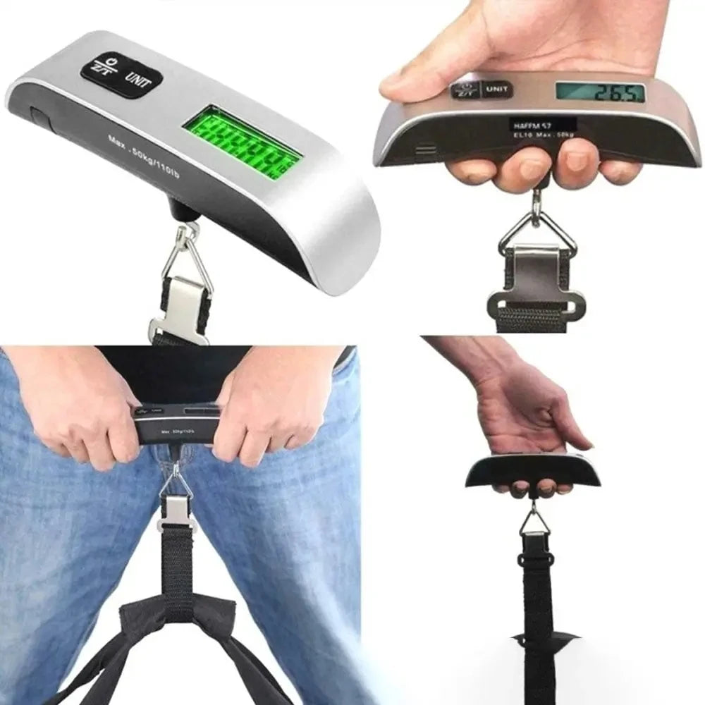 Portable Digital Luggage Scale - 110lb Capacity