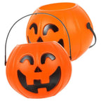 Halloween Pumpkin Bucket - Portable Candy Basket for Festivities