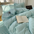 4-Piece Cotton Bedding Set - Duvet Cover & Pillowcases